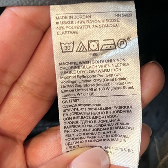 Banana Republic Avery work slacks size 6 plaid design gray and tan - Picture 9 of 9